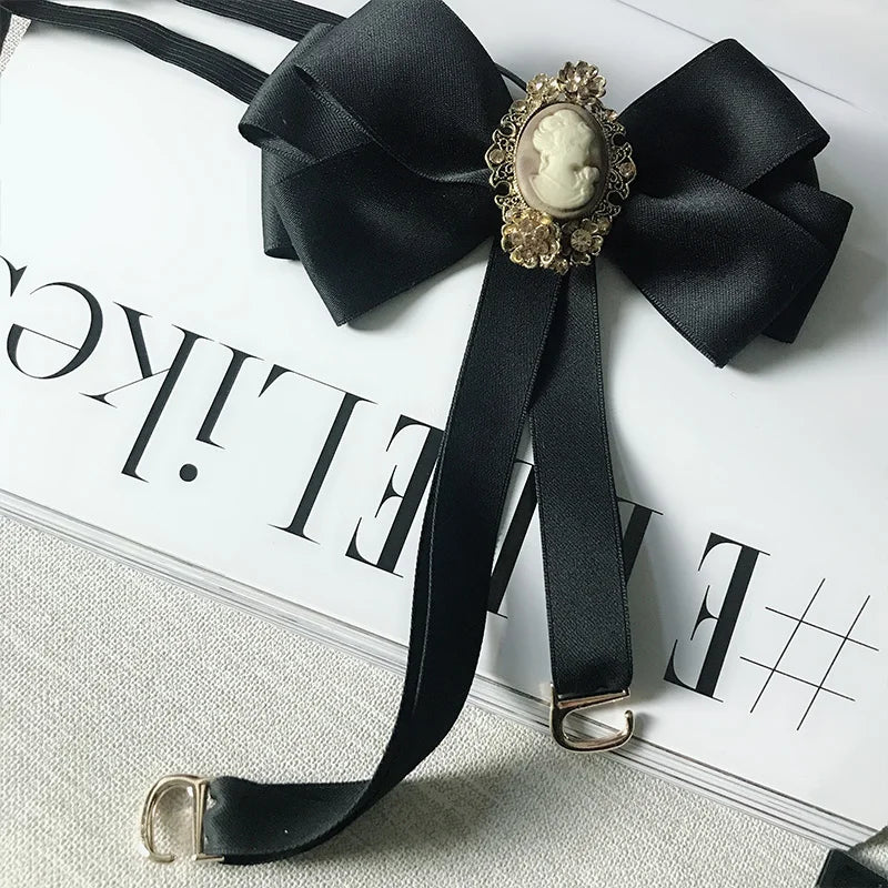 Men's Women's Tie Suit Formal High-end Fashion Jacket Collar Flower School Uniform Bow Adjustable Design