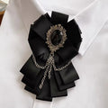 High-End Ribbon Bow Tie for Men Groom Wedding British-Style Bowtie Tassel Shirt Necktie Luxulry Jewelry Accessories