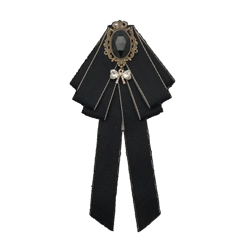 Men's Women's Tie Suit Formal High-end Fashion Jacket Collar Flower School Uniform Bow Adjustable Design
