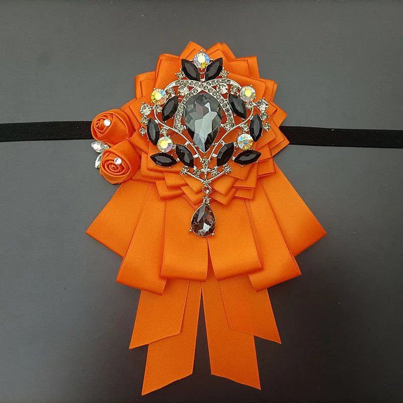 Luxury Bow Tie for Men's Original Design Handmade Jewelry High-end Mens Formal Wear Suit Shirt Accessories Wedding Collar Flower