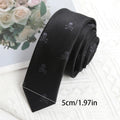 Mens Casual Slim Tie Fashion 6CM Necktie Black Stripes Floral Plaid Solid Ties for Man Neck Tie for Wedding Party Accessories
