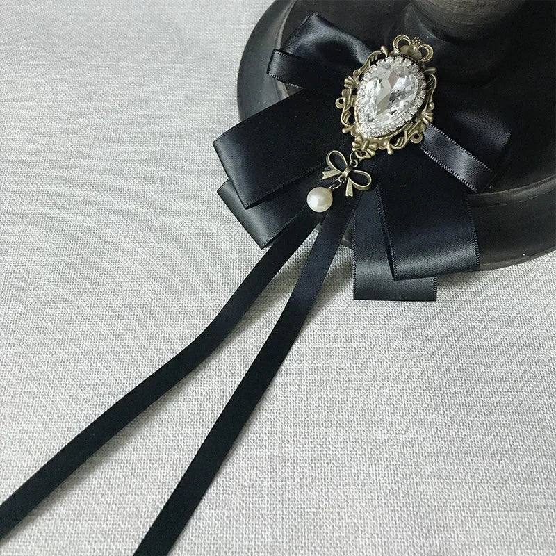 Men's Women's Tie Suit Formal High-end Fashion Jacket Collar Flower School Uniform Bow Adjustable Design