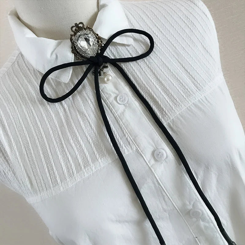 Men's Women's Tie Suit Formal High-end Fashion Jacket Collar Flower School Uniform Bow Adjustable Design