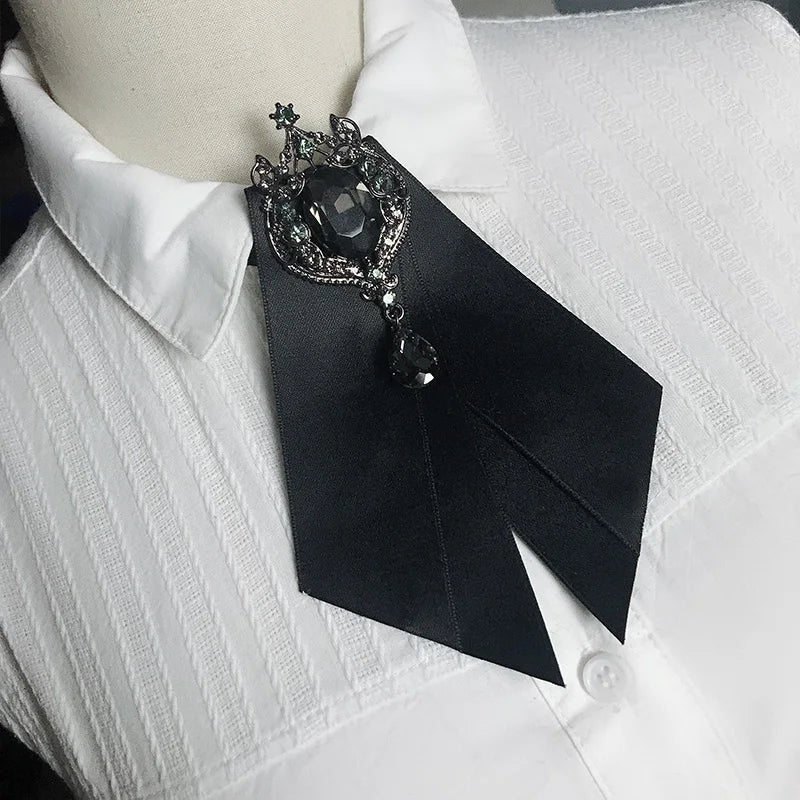 Men's Women's Tie Suit Formal High-end Fashion Jacket Collar Flower School Uniform Bow Adjustable Design