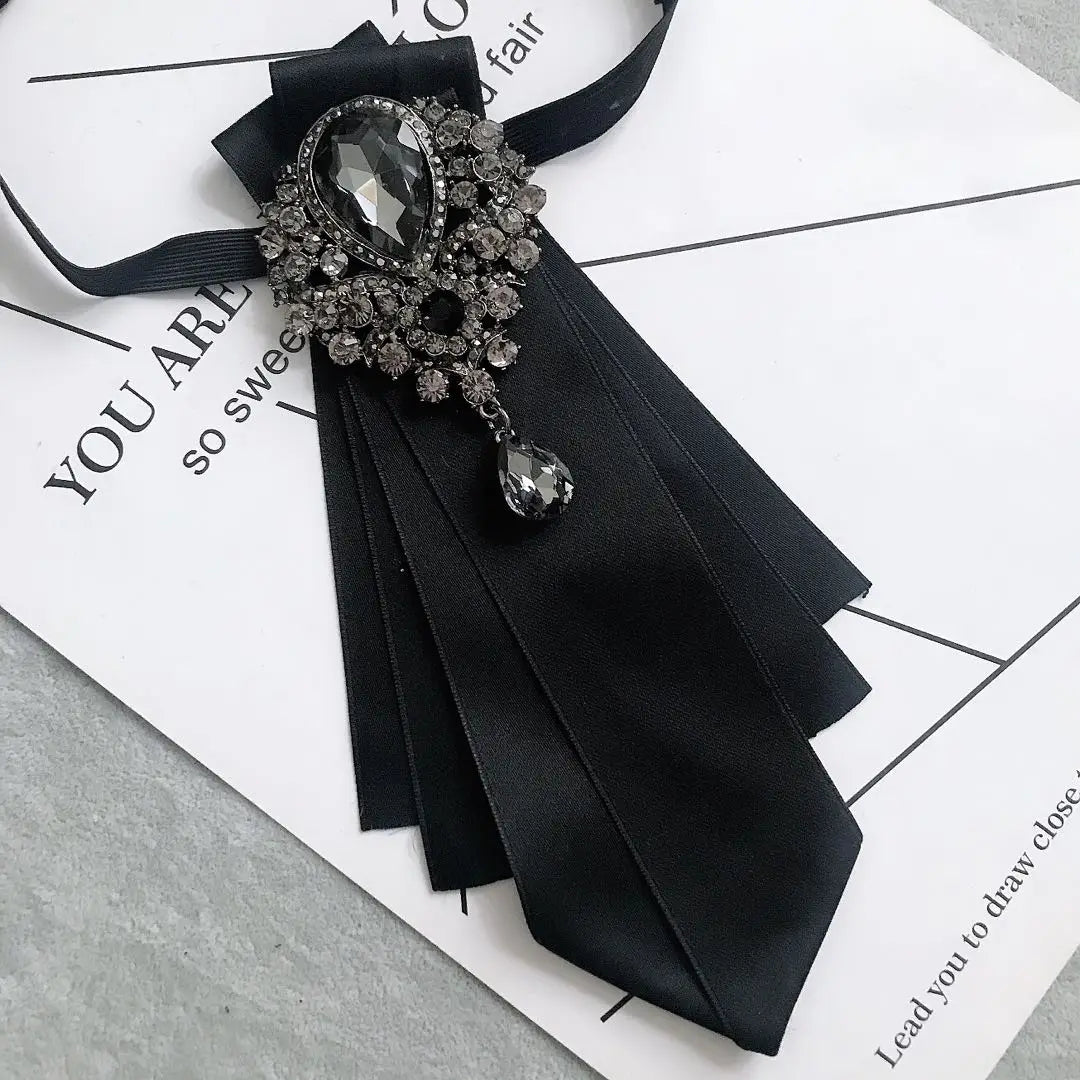 Men's Women's Tie Suit Formal High-end Fashion Jacket Collar Flower School Uniform Bow Adjustable Design